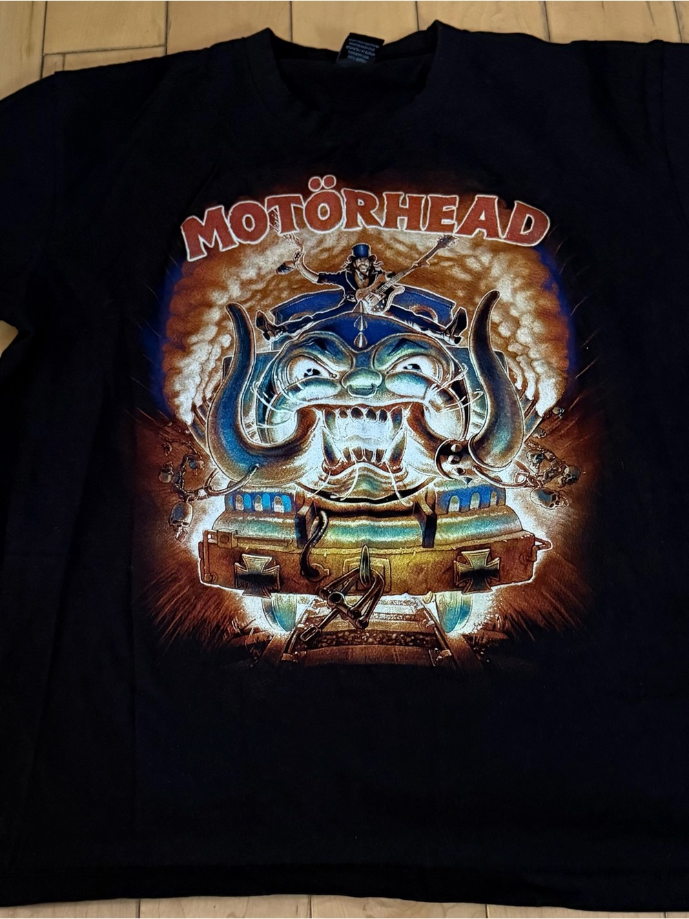 Black Graphic Band T‑Shirt - Motörhead Bomber Artwork